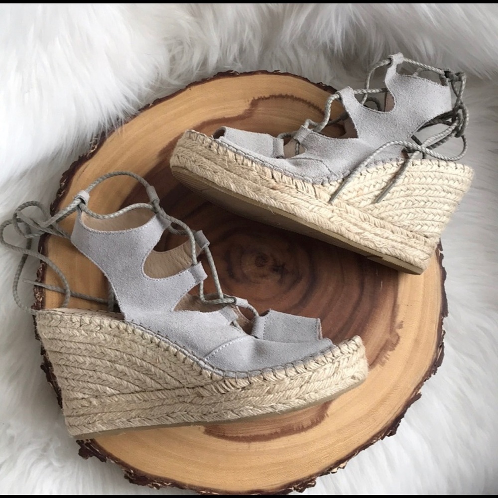 Fabiolas Genuine Suede Handcrafted Espadrilles Women’s size 9